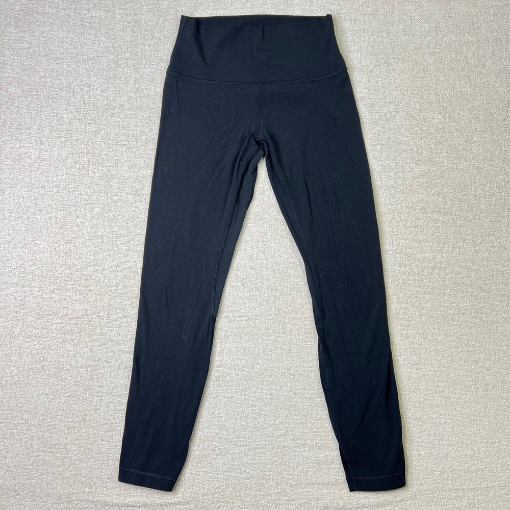 Lululemon Align High Rise Leggings 25" Black Size 6 Nulu Yoga Pants W5CT3S